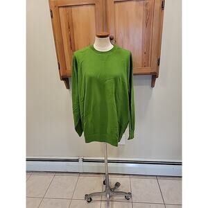 Greg Norman Sweatshirt Men XXL Green Pullover Lightweight Comfy Crew